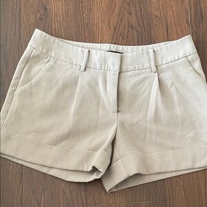 Kensie Light Beige Women's Bermuda Shorts